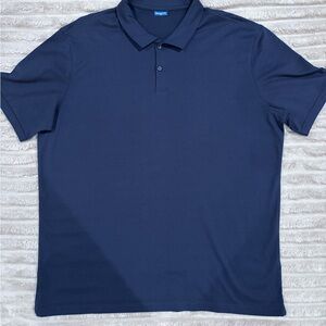 Men's Navy Polo Shirt by Unknown Brand - Short Sleeve Performance Polo